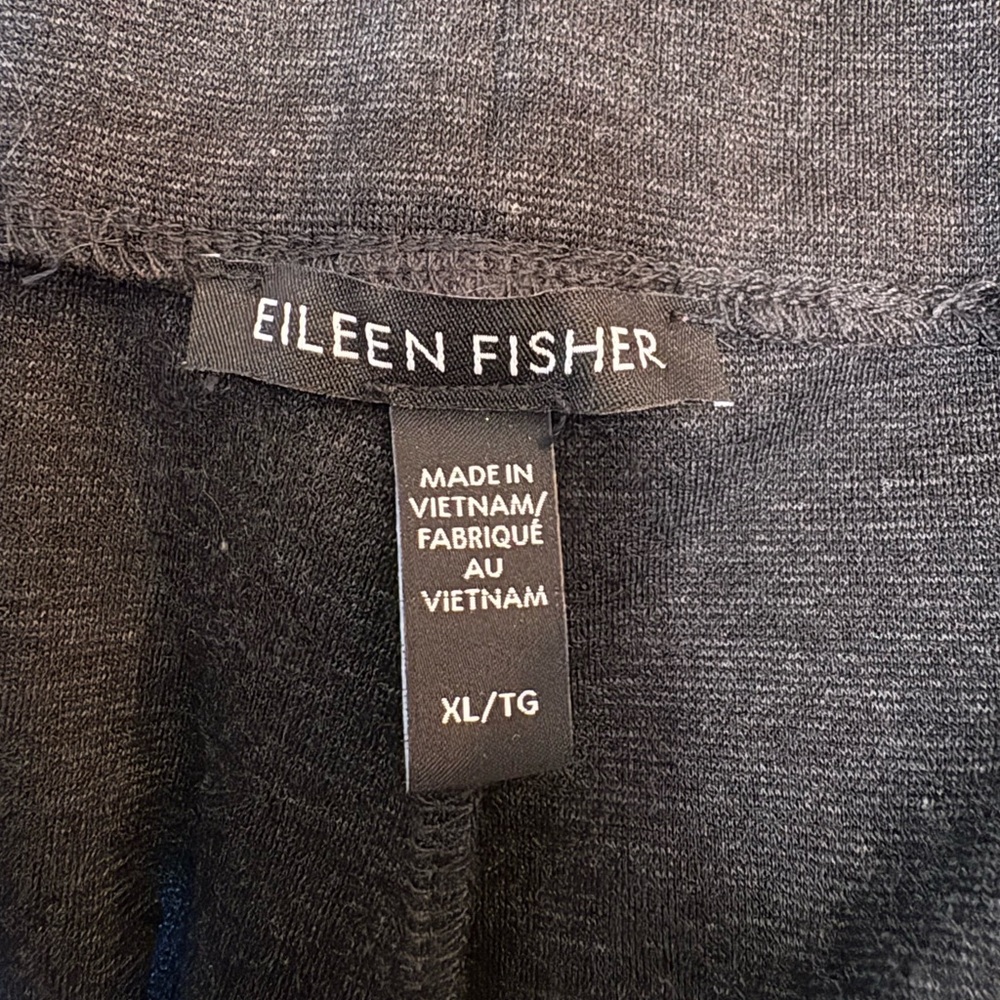 Eileen Fisher Charcoal Gray Pants - Picture 2 of 4